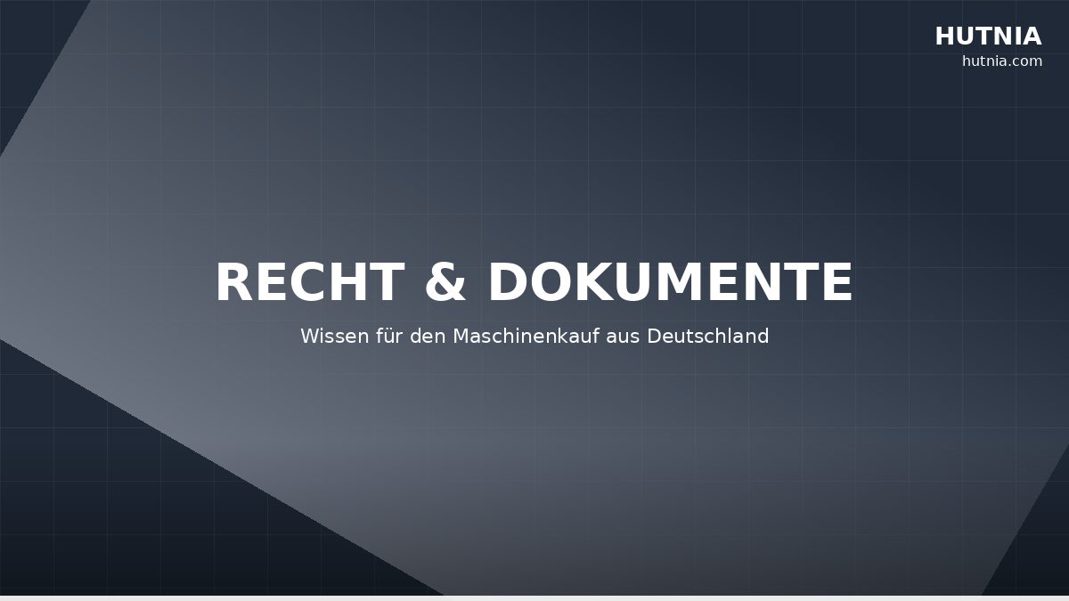 Reservierung oder Kaufzusage: rechtliche Unterschiede beim Maschinenkauf