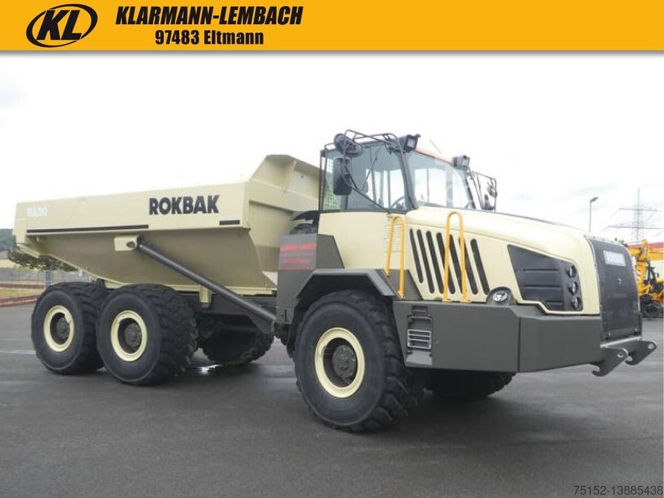 Knickgelenkdumper mit Breitreifen TEREX  /  ROKBAK TA 300 Gen 10  /  ROKBAK  RA 30 gebraucht
