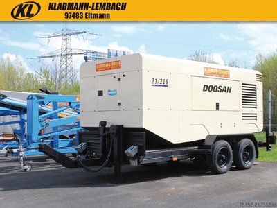 Kompressor Doosan 21/215 Kompressor auf Tandemanhänger gebraucht