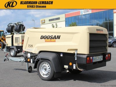 Mobiler Druckluftkompressor DOOSAN Druckluftkompressor 7/25 - PA 7,3 Bobcat neu