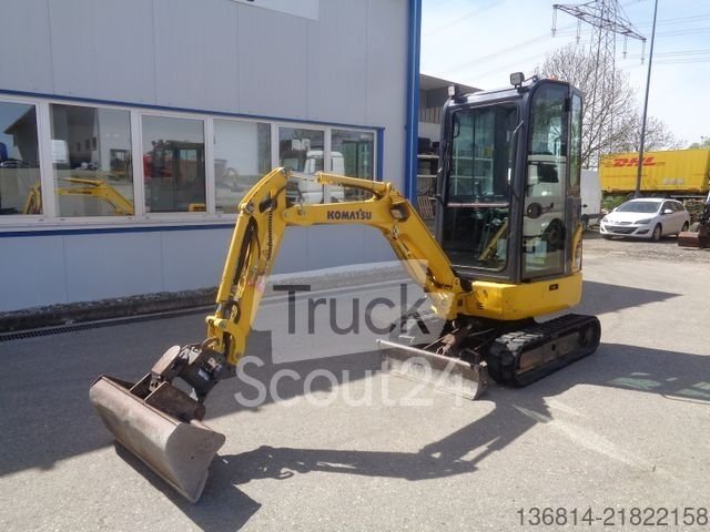 Minibagger KOMATSU PC16R Powertilt + GL gebraucht