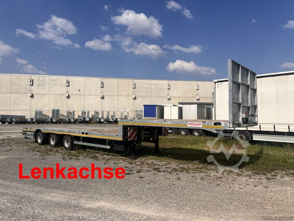 Möslein ST 3 Plato 8,7  3 Achs Satteltieflader Plato 45 t GGfür Fertigteile, Baumaschinen