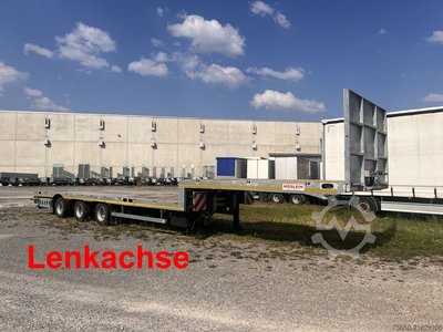 Möslein ST 3 Plato 8,7  3 Achs Satteltieflader Plato 45 t GGfür Fertigteile, Baumaschinen