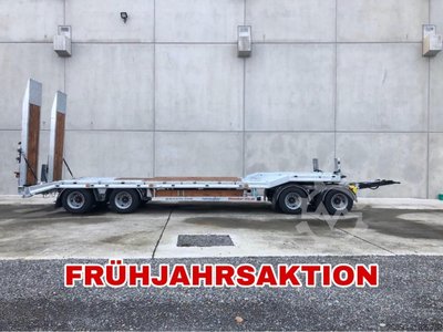 Möslein T 4 VB H1 1 neuer 4 Achs Tieflader hydraulischen Rampen