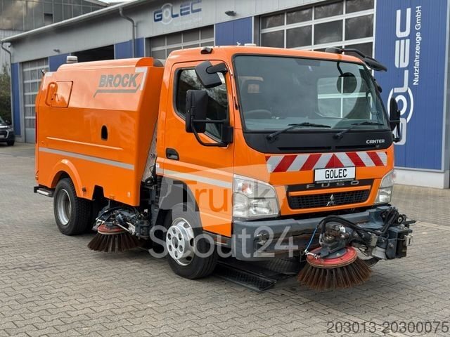 Sonderausbau-Transporter MITSUBISHI Canter FUSO Kehrmaschine BROCK SL140 4 m  gebraucht