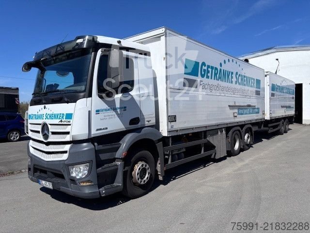 LKW mit Getränkeaufbau MERCEDES-BENZ MB Antos Getränkeaufbau Schwenkwand Ladebordwand gebraucht