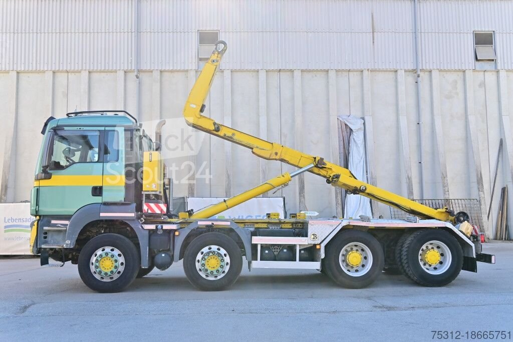 Abrollkipper MAN TGS35.400  E6 8x4 Pritarder Hiab Alu Felgen gebraucht