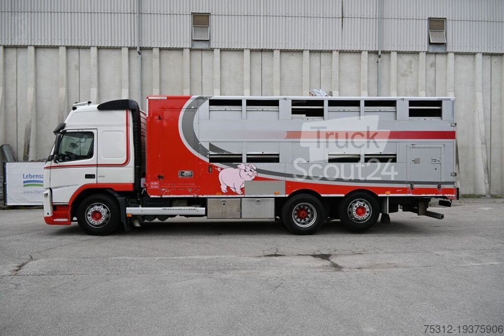 Viehtransporter LKW Volvo FM410  E5 6x2 2 Stock AHK Lift Lenk Achse gebraucht