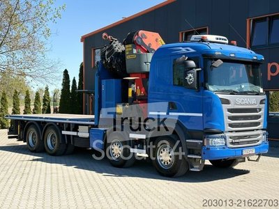 Autokran SCANIA G450 8x4 Pritsche mit Kran Palfinger PK76002 EH gebraucht
