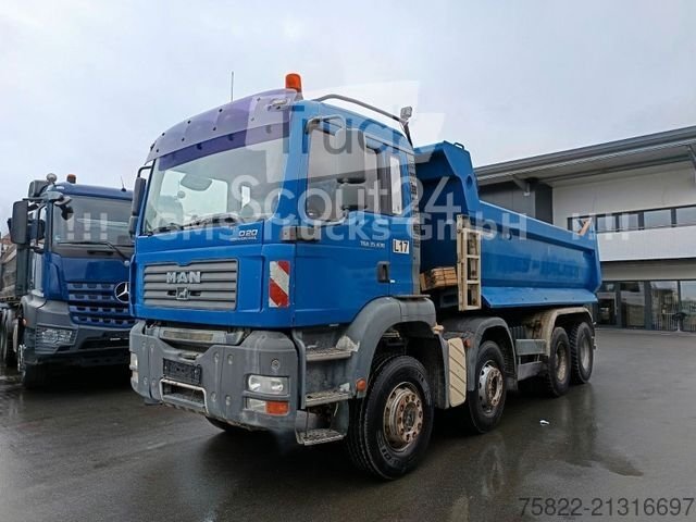 Kipper LKW MAN MAN TGA 35.430 / 8X4 / Meiller Mulde / German gebraucht