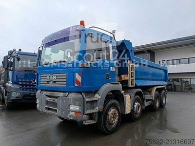 Kipper LKW MAN MAN TGA 35.430 / 8X4 / Meiller Mulde / German gebraucht