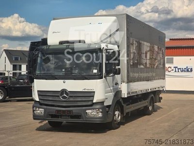 LKW mit Pritsche & Plane MERCEDES-BENZ ATEGO 818 * ACC * 1.HAND * BÄR LBW 1T*SPURASSIST gebraucht