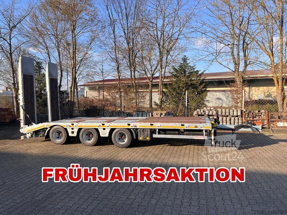 Tieflader Anhänger Möslein TT 34 Zugrohr Gerade  34 t GG Tridem- Tieflader 3 Achs, gelenktNeufahrzeug neu