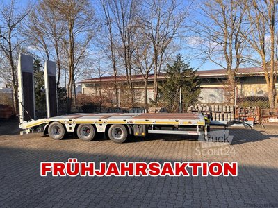 Tieflader Anhänger Möslein TT 34 Zugrohr Gerade  34 t GG Tridem- Tieflader 3 Achs, gelenktNeufahrzeug neu