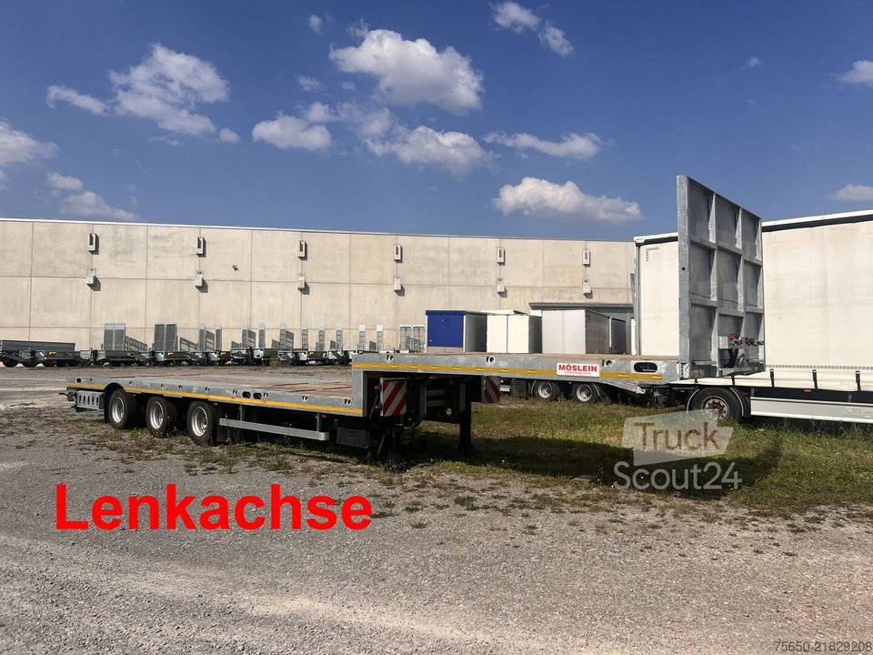 Tieflader-Sattelauflieger Möslein ST 3 Plato 8,7  3 Achs Satteltieflader Plato 45 t GGfür Fertigteile, Baumaschinen neu