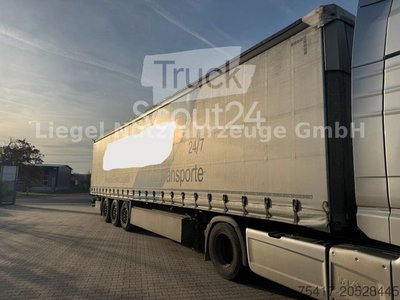Auflieger mit Pritsche & Plane SCHMITZ CARGOBULL SCB*S3T*Lift*TÜV*SP*Palettenkasten gebraucht