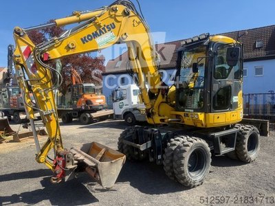 Mobilbagger KOMATSU PW 98 MR-10 / gepflegt / 1600 Bh / inkl. GRL+TL gebraucht
