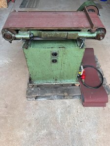 Schleifmaschine, Bandschleifmaschine, Holz, Metal, Stahlbau