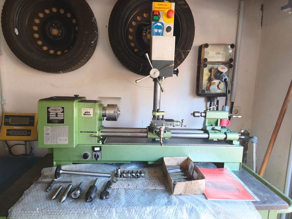 Токарный станок Wabeco D2400, токарный станок с фрезерной машиной, фрезерная скамейка