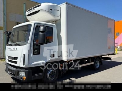 Kühlkoffer-LKW IVECO Eurocargo 100E18 TK T-600R Fleisch Rohrbahnen gebraucht