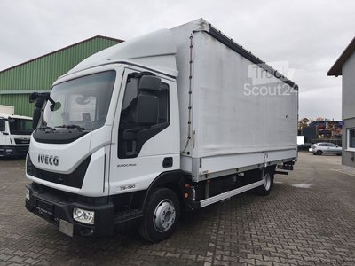 Schiebeplane IVECO Eurocargo 75-190 Plane Euro 6 3-Sitzer LBW (32) gebraucht