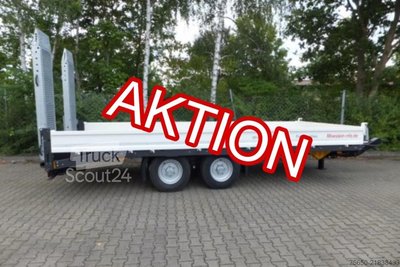 Tieflader Anhänger Möslein TTT 11 5,2 BR Weiß  Neuer Tandemtieflader mit Breiten Rampen neu