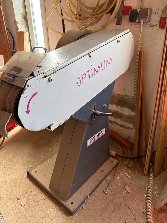Optimat BSM150 Bandschleifmaschine Metallschleifer