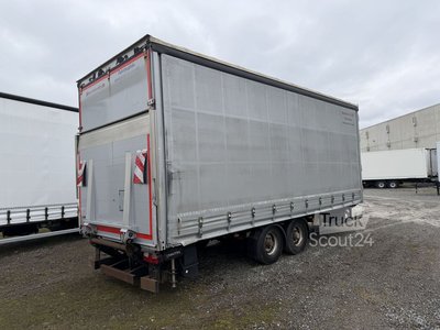Anhänger mit Pritsche & Plane Möslein TPS 105 D-L  Tandemplane Ladebordwand + Durchladbar gebraucht