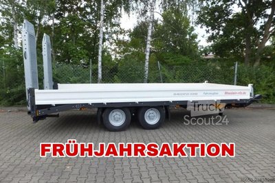 Tieflader Anhänger Möslein TTT 13- 6,28 Weiß  Neuer Tandemtieflader 13 t GG neu