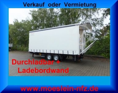 Möslein TPS 11 DL 7,30  neuer Planenanhänger, Ladebordwand + Durchladbar