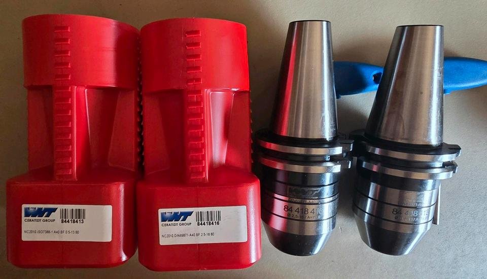 2 ks SK40 krátká vrtačka WNT Core Line CNC fréza