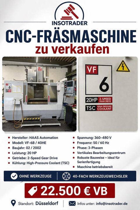 CNC-Fräsmaschine Bearbeitungszentrum Haas