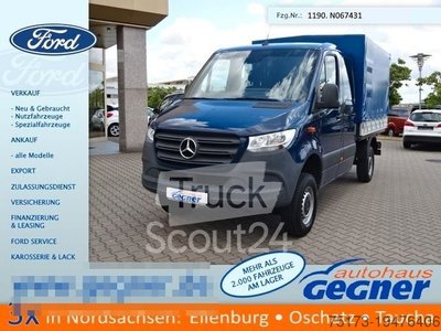 Pritschenwagen MERCEDES-BENZ Sprinter III Pritsche DoKa 314 4x4 Plane gebraucht