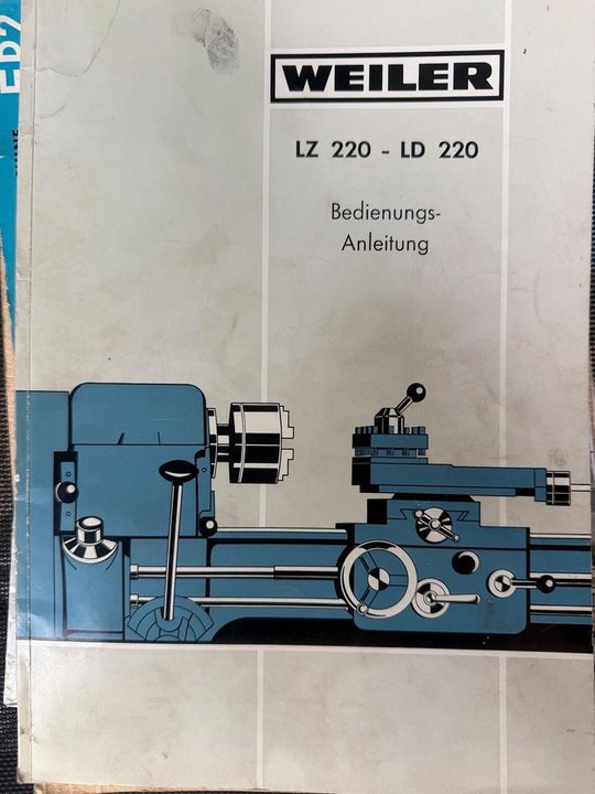 Uživatelská příručka Weiler LZ 220 LD 220 Lathe