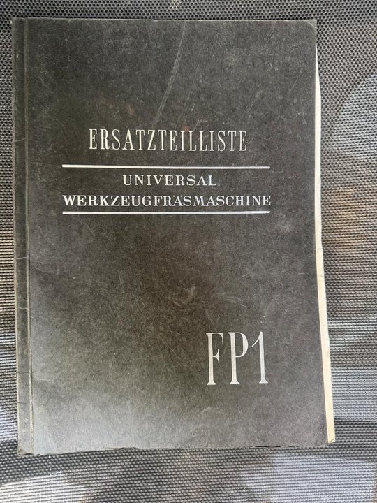 Запасные части DECKEL FP1 Milling Machine Universal Original