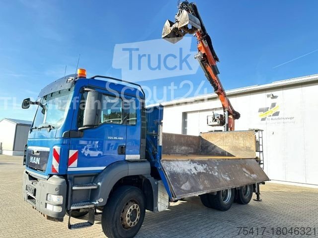 Dreiseitenkipper LKW MAN TGS 26.480 6X4 BB mit Atlas Kran 2019 gebraucht