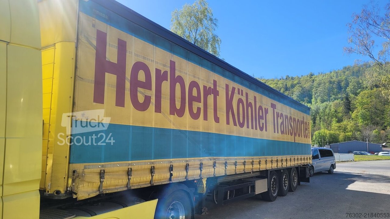 Auflieger mit Pritsche & Plane Schmitz Cargobull Standard Portaltüren Edscha gebraucht