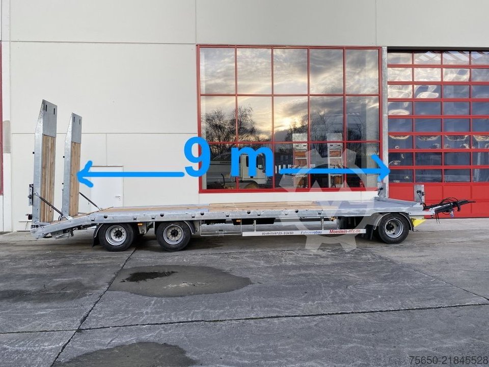 Möslein T 3-9,20 F Blatt  3 Achs Tieflader mit gerader Ladefläche 9 m, Neufahrzeug