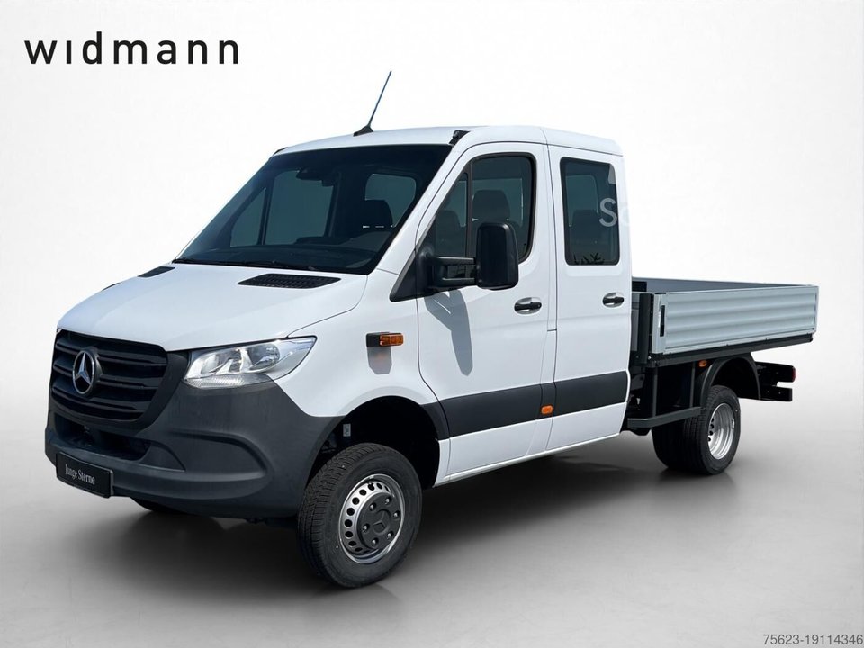 Pritschenwagen Mercedes-Benz Sprinter 519 CDI 4x4 DOKA Pritsche Klima Standh. AHK 3,5t Schwingsitz gebraucht