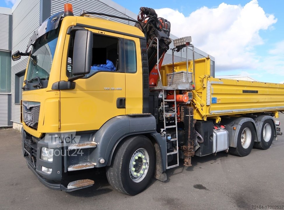 Dreiseitenkipper LKW MAN TGS 26.480 6x4 BL Bordmatik gebraucht
