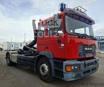 Abrollkipper MAN 18.284 4x2 Meiller Abroller Feuerwehr Fahrschule gebraucht