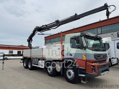 LKW mit Pritsche (offen) VOLVO FMX 460 * 8 X 4 * PRITSCHE HIAB KRAN 10 M *B & B gebraucht