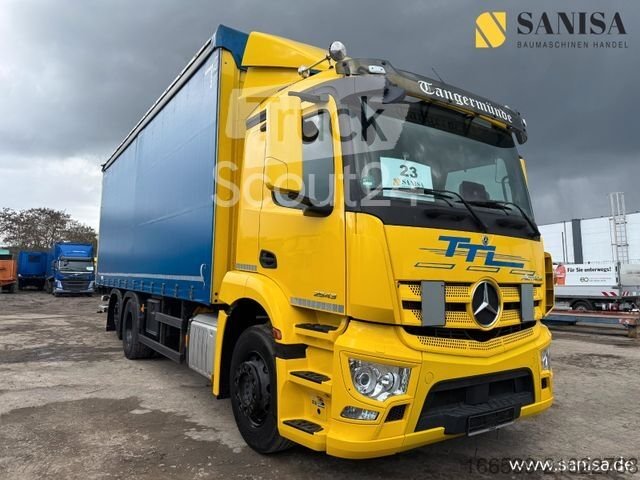 LKW mit Pritsche & Plane MERCEDES-BENZ Actros 2543/Scheibe Gardienen/Edscha Verdeck gebraucht