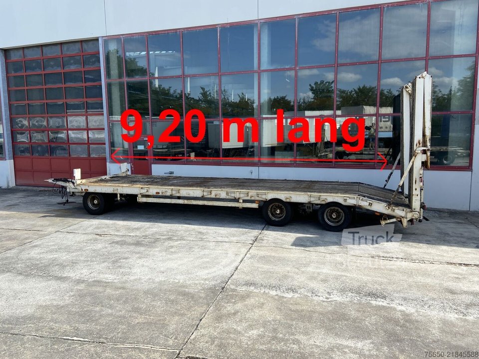 Tieflader Anhänger Müller Mitteltal PT 30  3 Achs Tieflader 9,20 m Ladefläche gebraucht