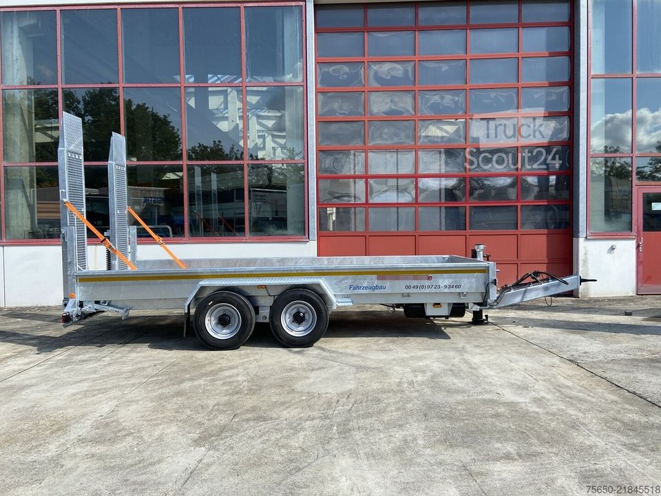 Tieflader Anhänger Möslein TT 11-E 5,50 - 2  Tandemtieflader5,50 m x 2 m, Feuerverzinkt neu