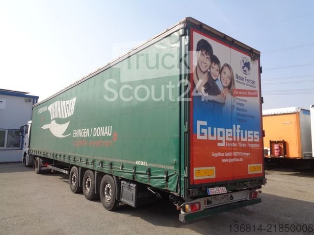 Auflieger mit Pritsche & Plane KÖGEL S24-1 Mega 435/50 R19,5 Liftachse SAF gebraucht