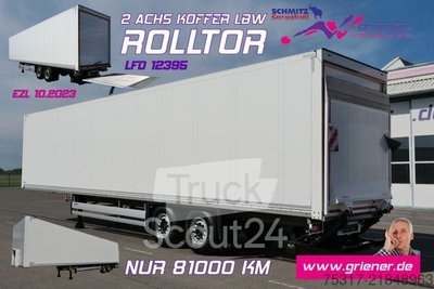 Kofferauflieger SCHMITZ CARGOBULL SKO SBO 18 / LBW BÄR 2000 kg /ROLLTOR / 3 x ZURR gebraucht