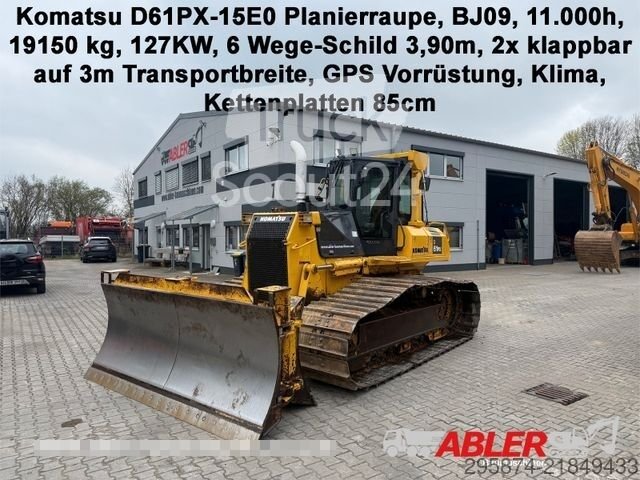 Straßenwalze KOMATSU D61PX-15E0 6 Wege-Schild Klima gebraucht