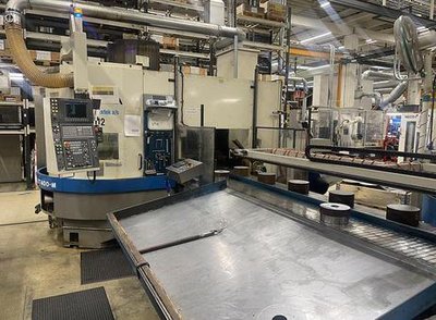 Okuma LVT 400-M vertical turret lathe with cnc