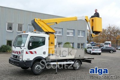 Lkw-Arbeitsbühne NISSAN 32.12 4x2, 11m Arbeitshühe, Klima, 3x am Lager gebraucht